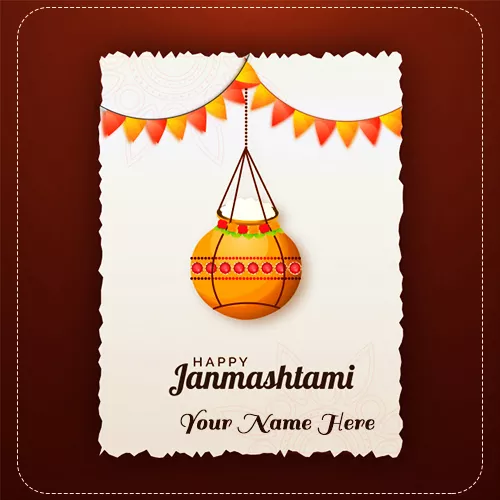 Happy Krishna Janmashtami 2020 wishes with name edit